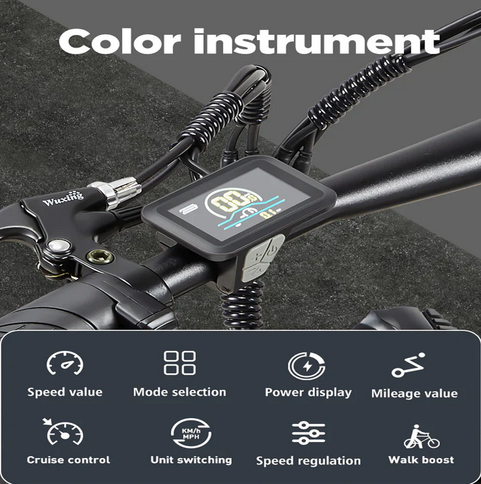 Vélo Électrique Tout-Terrain BRUCHDA RX20 – 48V – 1000W – 85Nm – 18Ah – 45km/h – 90 km d’Autonomie