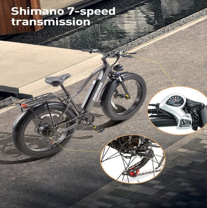 Vélo Électrique Tout-Terrain BRUCHDA RX20 – 48V – 1000W – 85Nm – 18Ah – 45km/h – 90 km d’Autonomie